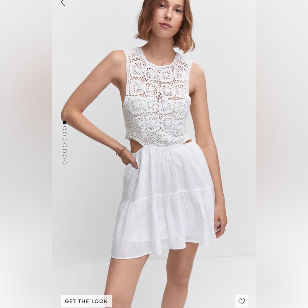 Mango crochet dress - size L